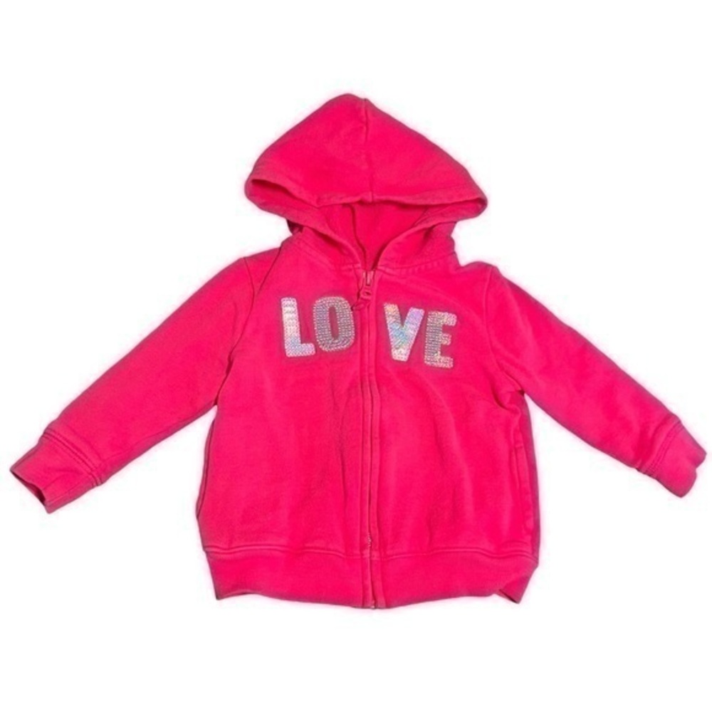 Carters Sparkle Bling LOVE Hoodie Sweater 18 months​